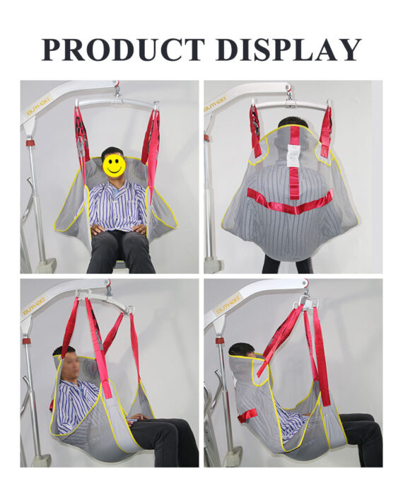 Divided Leg Full Body Mesh Patient Lift Sling - product demo