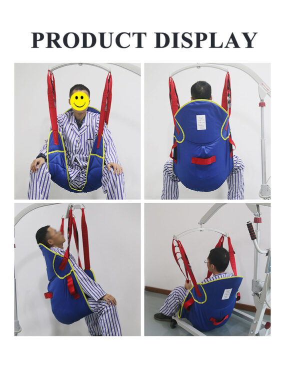 Universal Divided Leg Padded Patient Lift Sling with Head Support - product demo