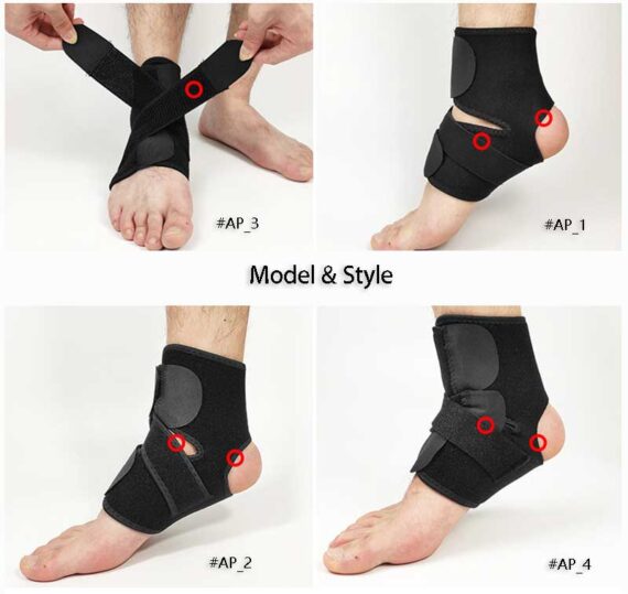 Ankle Brace Support With Compression Strap