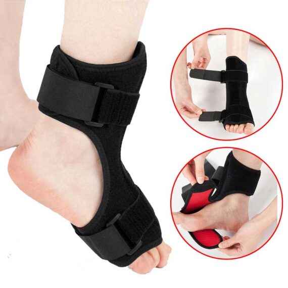 Back Plantar Fasciitis Night Splint Adjustable Foot Drop Brace