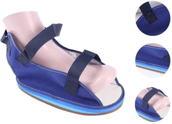 Blue Open Toe Cast Sandal for patient - product detail