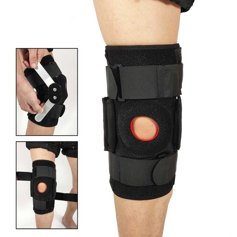 Hinged Knee Support Brace Children's Hinged Knee Brace,Post Op Knee Brace  for Recovery Stabilization Adjustable Knee Orthosis Sports Compression Wrap  for Running & Recovery : : Health & Personal Care
