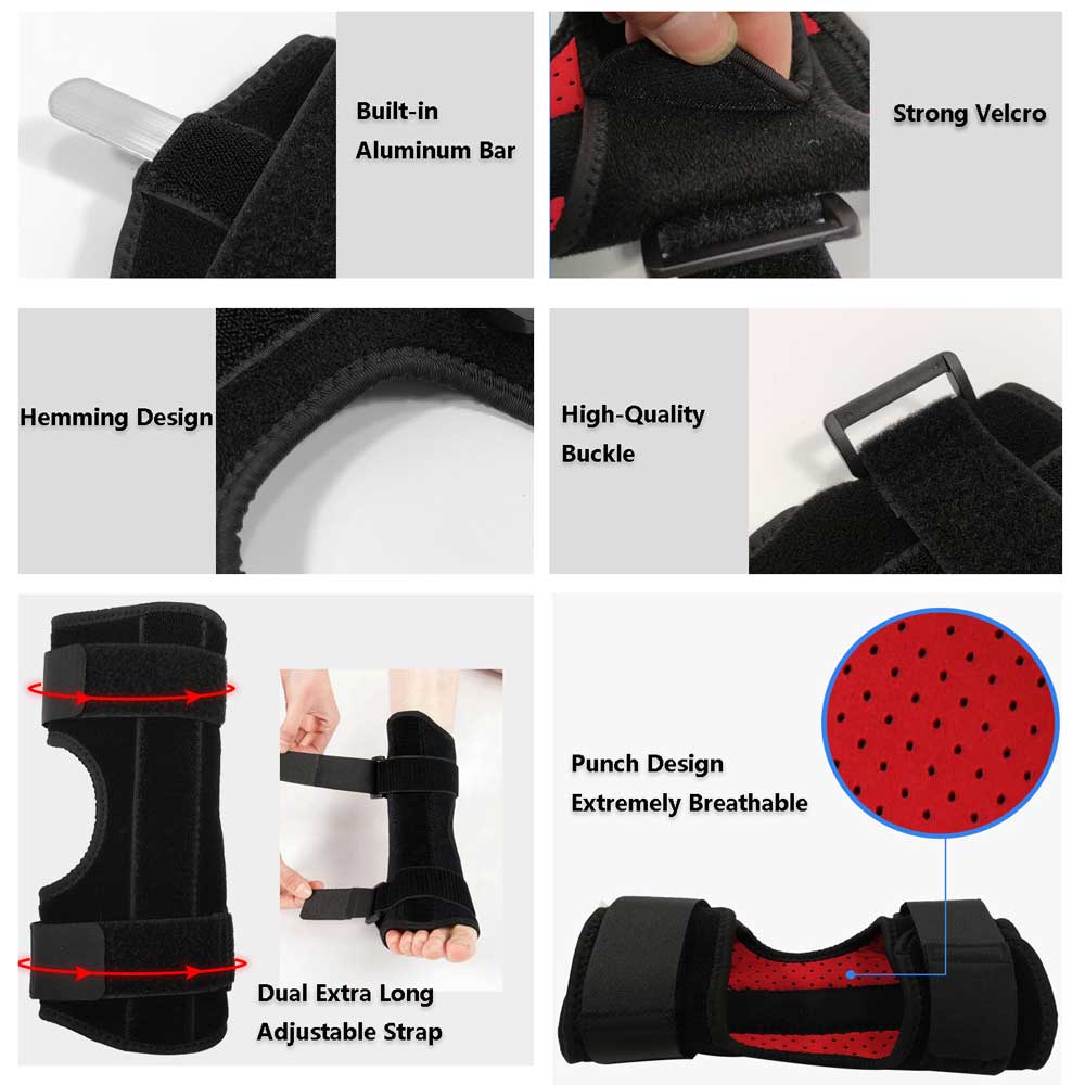 Plantar Fasciitis Night Splint Adjustable Foot Drop Brace - Healthcare ...
