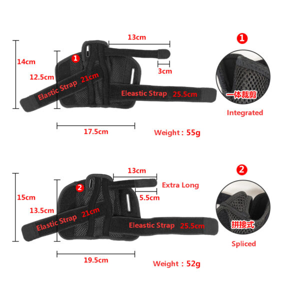 Thumb Spica Splint Arthritis Pain and Support size info