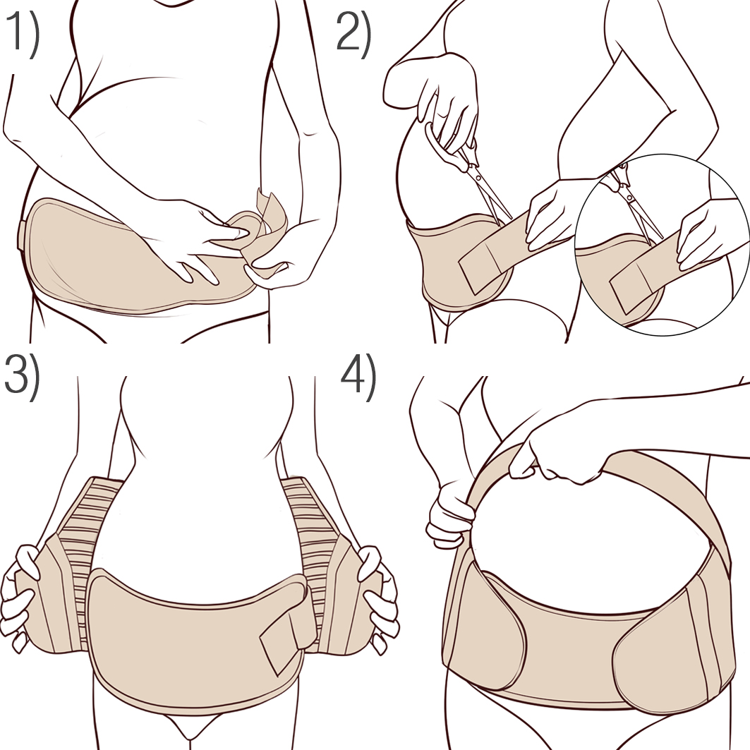 How to Put on Pregnancy Support Maternity Belt