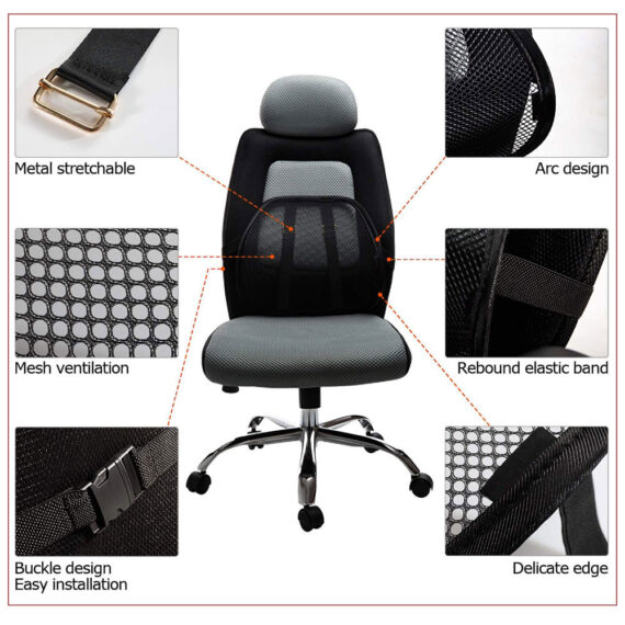 portable lumbar support for office chair - product detail