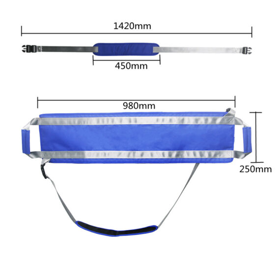 patient lift belt with shoulder strap