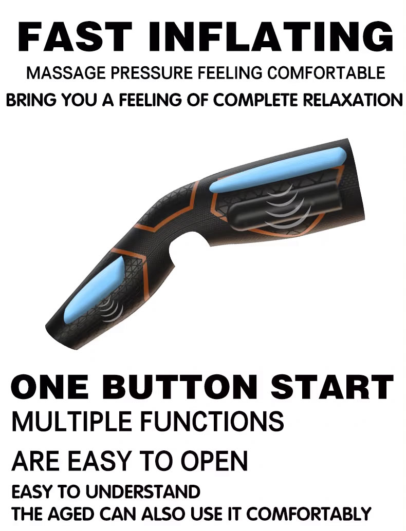 fast inflating easy to remote control Leg Massager with heat