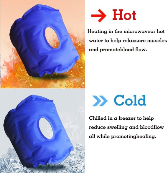 Reusable Knee Hot Cold Gel Pack Wrap Around Knee