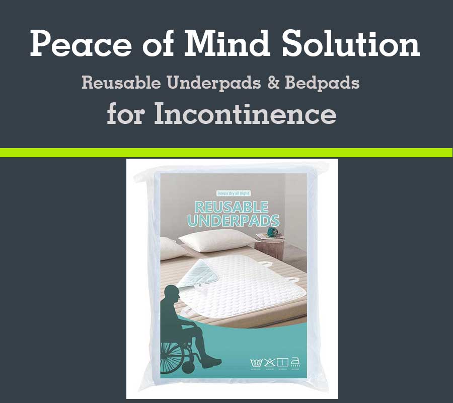 Peace of Mind Solution - Reusable Underpads Bedpads for Incontinence